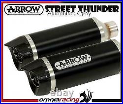 Arrow Dark Line Alu Carby E9 approved Exhausts Ducati Monster 1100S i. E 2009 09/