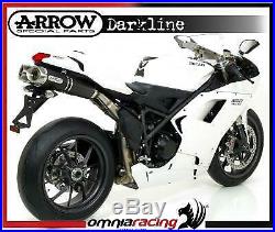 Arrow Dark Line Aluminium E9 Homologated Exhausts for Ducati 1198 2009 09/