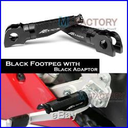 Black Billet Front Rider Foot Pegs For Ducati 1199 Panigale S/R/ABS 12-13