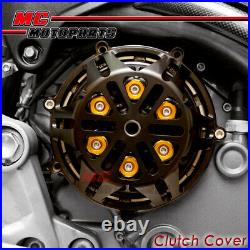 Black CNC Billet Open Clutch Cover Ducati 1198 1098 999 749 998 996 916 CC21