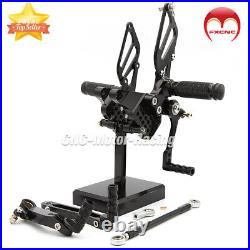 Black Rear Set Rearsets Foot Pegs Pedal Pad For Ducati 749 /999 /748/919/996/998