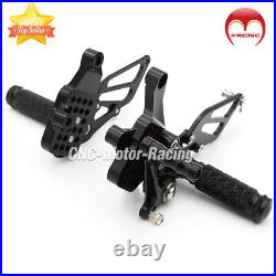 Black Rear Set Rearsets Foot Pegs Pedal Pad For Ducati 749 /999 /748/919/996/998