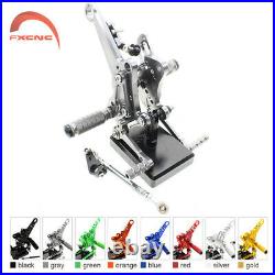 CNC Adjustable Footpegs Rearsets For Ducati Carbon 2011-2016/Diavel 2011-2015 12