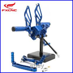 CNC Adjustable Rearsets Foot Rest Pegs For Ducati 749 /999 /748/919/996/998 Blue