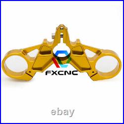CNC Aluminum Motorcycle Gold Top Upper Triple Clamp Tree For Ducati 749 848 999
