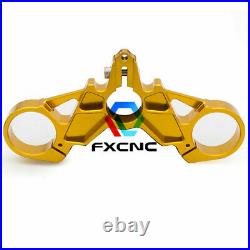 CNC Aluminum Motorcycle Top Upper Triple Clamp Tree For Ducati 749 848 999 Gold