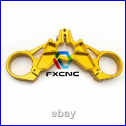 CNC Aluminum Motorcycle Top Upper Triple Clamp Tree Gold For Ducati 749 848 999