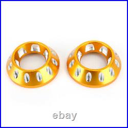 CNC Exhaust Bottom End Caps Gold Fit for Ducati Scrambler 1100 Sport Special