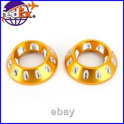 CNC Exhaust Bottom End Caps Gold Fit for Ducati Scrambler 1100 Sport Special N3