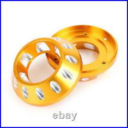 CNC Exhaust Bottom End Caps Gold Fit for Ducati Scrambler 1100 Sport Special N3