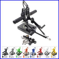 CNC Motorcycle Front Rearsets Foot Pegs Pedals Fit STREETFIGHTER 848 1100 Black