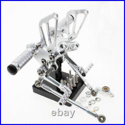 CNC Rearset Footpegs Footrests For Ducati 1098/S 2007-2008/1198 2009 2010 2011