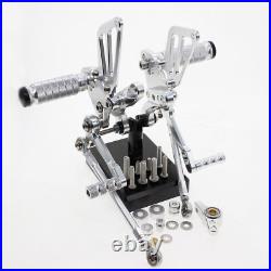 CNC Rearset Footpegs Pedal Shift GP Peg For 1098/S 2007-2008 848 2008-2009 2010