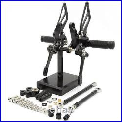 CNC Rearsets Footpegs Rear Set GP Pedals For 848 2008-2009 2010 1098/S 2007-2008