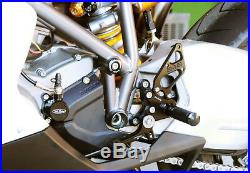 Ducati 848 / 848 Evo 2007-2013 Type 1 Sato Racing Rearsets Rear Sets Kit