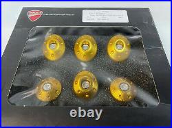 Ducati 97380421A OEM Set billet aluminium frame plugs GOLD Monster 1200 821 Sale