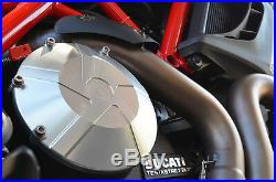 Ducati Diavel Cromo Carbon Amg Dark Billet Aluminum Engine Clutch Case Cover