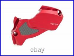 Ducati Monster 1200 CNC billet Sprocket Cover Guard inlay Carbon Red