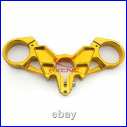 FXCNC Aluminum Triple Tree Top Clamp Gold For Ducati 749 848 999 Motorcycle