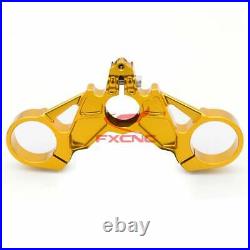 FXCNC Aluminum Triple Tree Top Clamp Gold For Ducati 749 848 999 Motorcycle