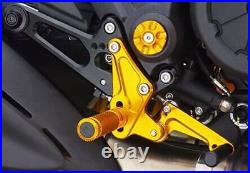 FXCNC CNC Front Rearsest Footpeg Footrest For Diavel 2011-2015 AMG 2011-2012