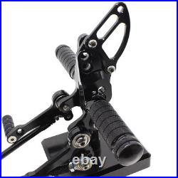 FXCNC CNC Rearsets Footpegs Footrest Set For DUCATI STREETFIGHTER 848 1100 Black