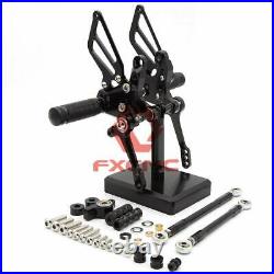 FXCNC Footpegs Rearset Footrest For 848/848 EV0 2008 2009 2010 2011 2012-2013