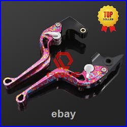 For 848 /EVO 2007-2013 FXCNC CNC 3D Camouflage Camber Brake Clutch Lever Short
