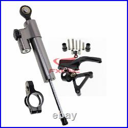 For Ducati 696 796 795 Motorcycle Black Steering Damper Stabilizer+Bracket Kits