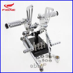 For Ducati 848/848 EV0 2008-2010 2011 2012 2013 CNC Rearset Footrests Foot Pegs