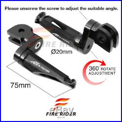 For Ducati Monster S4RS 2006-2008 06 07 08 25mm Riser CNC Billet Front Footpegs