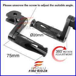 For Ducati Monster S4RS 2006-2008 06 07 08 40mm Riser CNC Billet Front Footpegs