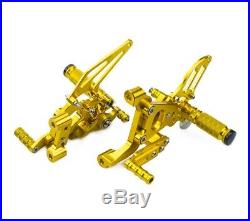 For Ducati Panigale 899 959 Billet Rearsets Footrests Pegs Pedals Aluminum Gold