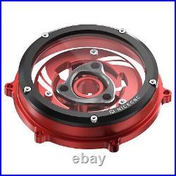 For Ducati Panigale V4/V4S 18-21 CNC Transparent Clutch Cover Pressure Plate Kit