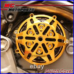 Gold CNC Billet Open Clutch Cover Ducati Monster 750 900 ie Dry Clutch CC21
