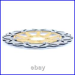 Gold Front Brake Discs Rotors For Ducati 1100 MONSTER S withabs 2009 2010 2011