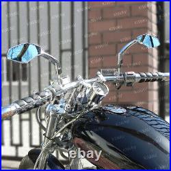 Mirrors billet cnc chrome fits Harley-Davidson Bad Boy motorcycle