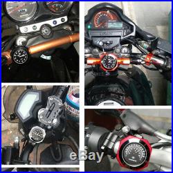 Motorcycle Billet Noctilucent Handlebar Clock Bars Mount For Ducati 7/8-1 1/8