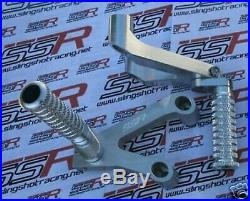 New Silver Half Rearsets Rear Set Foot Pegs Pedal For Ducati 749 999 CNC Billet