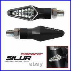Pair of LED Indicators Barracuda Silur Billet Aluminium Ducati Diavel