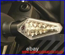 Pair of LED Indicators Barracuda Silur Billet Aluminium Ducati Hyperstrada