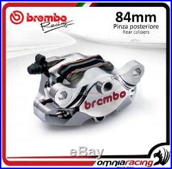 Racing P4 34 84mm nickel rear brake caliper with pads Brembo for Aprila Ducati