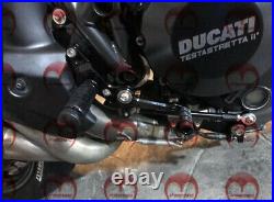 Rearset Footrest Foot Pegs Pedals For Ducati 2012 2013 1199 Panigale S Tricolore